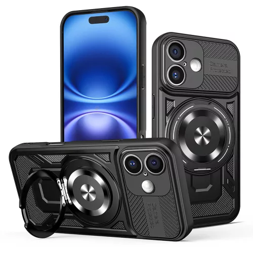 Techsuit - RuggedCam - iPhone 16 - Black
