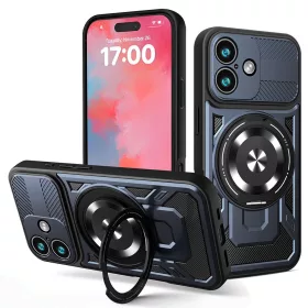 Techsuit - RuggedCam ütésálló tok - iPhone 17 - Kék