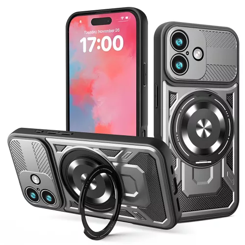 Techsuit - RuggedCam - iPhone 17 - Gray