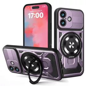 Techsuit - RuggedCam ütésálló tok - iPhone 17 - Lila