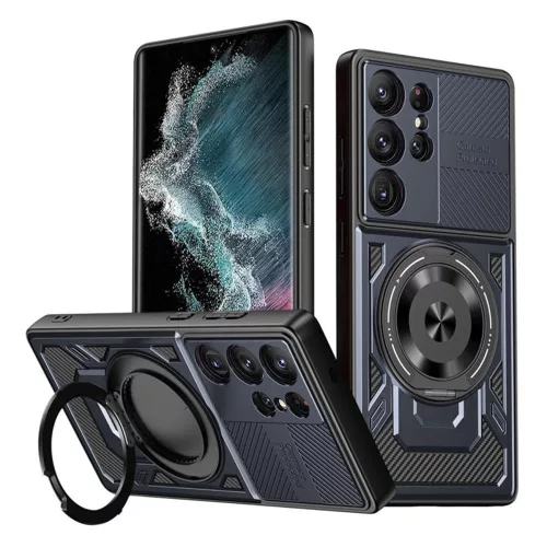 Techsuit - RuggedCam - Samsung Galaxy S22 Ultra 5G - Blue