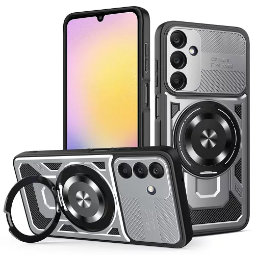 Techsuit - RuggedCam ütésálló tok - Samsung Galaxy A25 5G - Szürke
