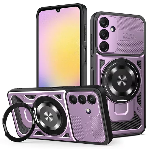 Techsuit - RuggedCam ütésálló tok - Samsung Galaxy A25 5G - Lila