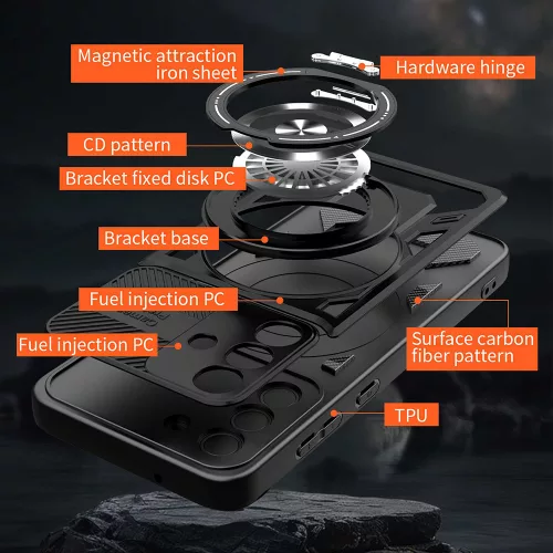 Techsuit - RuggedCam - Samsung Galaxy A17 5G / A17 4G / M17 / F17 - Gray