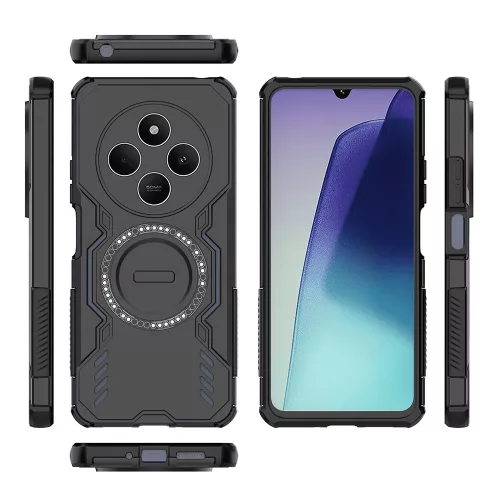 Techsuit - ArmorMag ütésálló tok - Xiaomi Redmi 14C / Poco C75 - Fekete