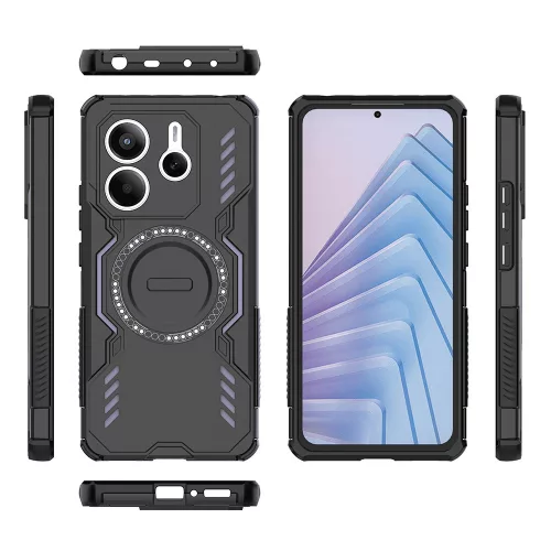 Techsuit - ArmorMag ütésálló tok - Xiaomi Redmi Note 14 5G - Fekete