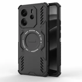  Techsuit - ArmorMag ütésálló tok - Xiaomi Redmi Note 14 4G (Regional) - Fekete