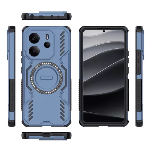 Techsuit - ArmorMag ütésálló tok - Xiaomi Redmi Note 14 4G (Regional) - Kék