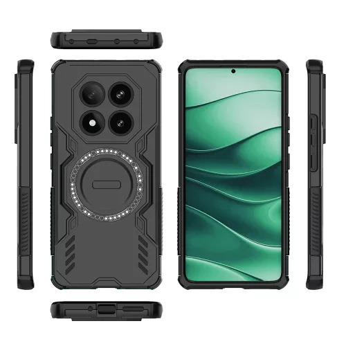 Techsuit - ArmorMag ütésálló tok - Xiaomi Redmi Note 14 Pro 4G - Fekete