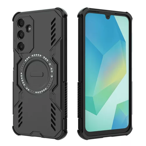Techsuit - ArmorMag ütésálló tok - Samsung Galaxy A16 4G / A16 5G - Fekete