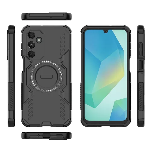 Techsuit - ArmorMag ütésálló tok - Samsung Galaxy A16 4G / A16 5G - Fekete