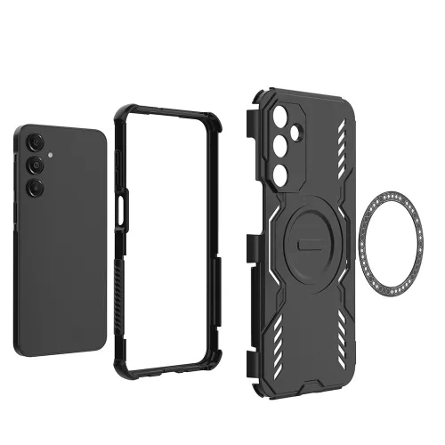 Techsuit - ArmorMag ütésálló tok - Samsung Galaxy A16 4G / A16 5G - Fekete