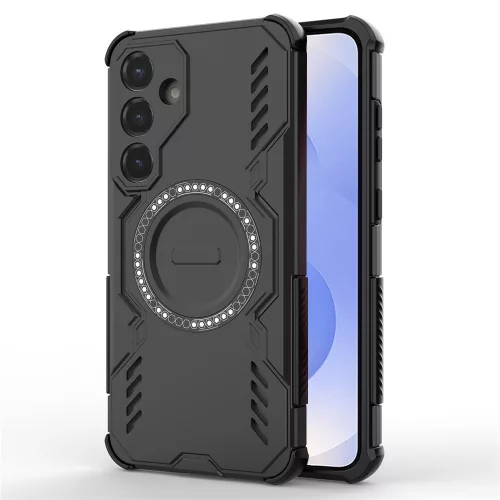 Techsuit - ArmorMag ütésálló tok - Samsung Galaxy S25 - Fekete