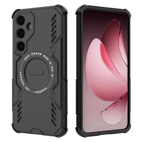 Techsuit - ArmorMag ütésálló tok - Samsung Galaxy S25 - Fekete