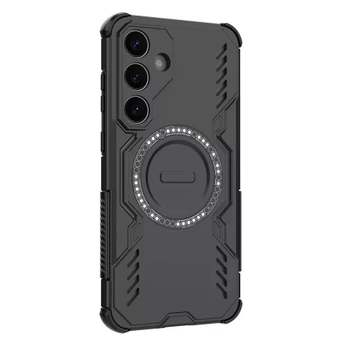 Techsuit - ArmorMag ütésálló tok - Samsung Galaxy S25 - Fekete