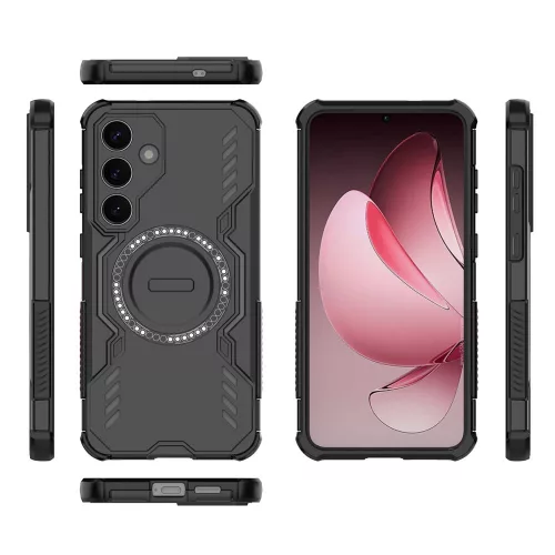 Techsuit - ArmorMag ütésálló tok - Samsung Galaxy S25 - Fekete