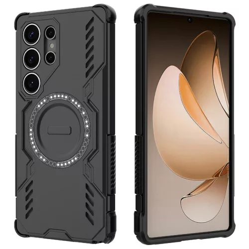 Techsuit - ArmorMag ütésálló tok - Samsung Galaxy S25 Ultra - Fekete