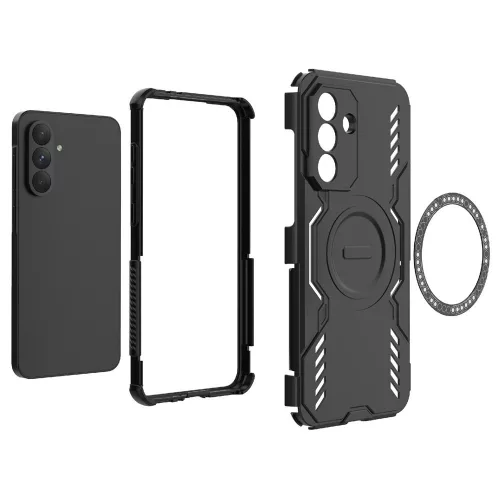 Techsuit - ArmorMag ütésálló tok - Samsung Galaxy A36 5G - Fekete