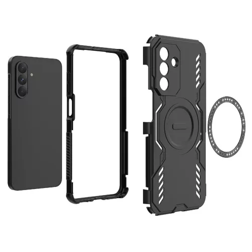 Techsuit - ArmorMag ütésálló tok - Samsung Galaxy A26 5G - Fekete