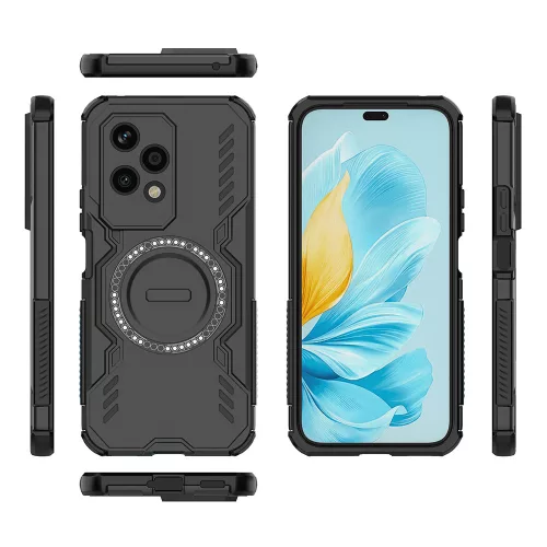 Techsuit - ArmorMag ütésálló tok - Honor 200 Lite - Fekete