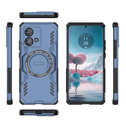 Techsuit - ArmorMag ütésálló tok - Motorola Edge 40 Neo - Kék