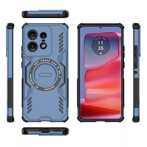 Techsuit - ArmorMag ütésálló tok - Motorola Edge 50 Pro - Kék