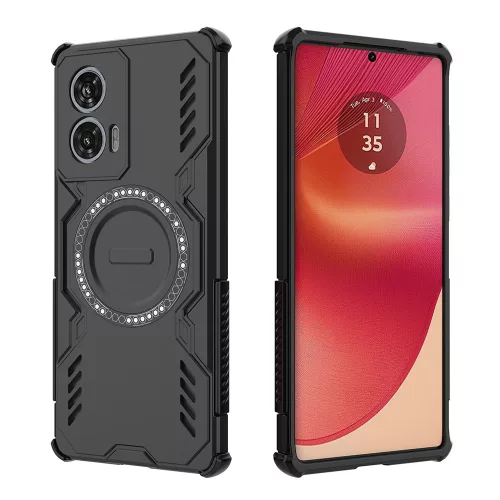 Techsuit - ArmorMag ütésálló tok - Motorola Edge 50 Fusion - Fekete