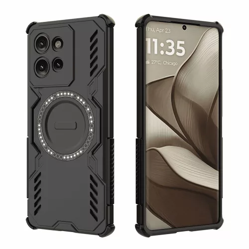 Techsuit - ArmorMag ütésálló tok - Motorola Edge 50 - Fekete