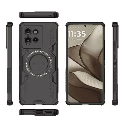 Techsuit - ArmorMag ütésálló tok - Motorola Edge 50 - Fekete