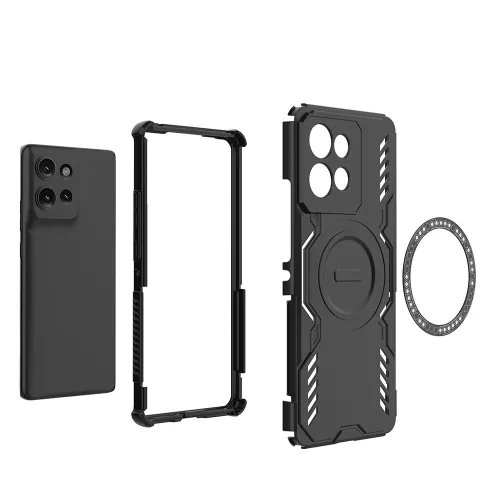 Techsuit - ArmorMag ütésálló tok - Motorola Edge 50 - Fekete