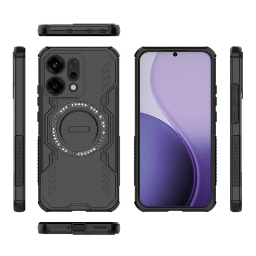 Techsuit - ArmorMag ütésálló tok - Oppo Reno14 - Fekete