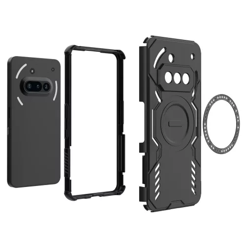 Techsuit - ArmorMag ütésálló tok - Nothing Phone (3a) - Fekete