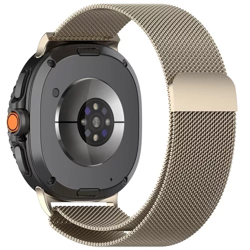 Techsuit - Watchband (W009)- Samsung Galaxy Watch8 40mm/Watch8 44mm/Watch8 Classic/Watch9 40mm/Watch9 44mm - Natural Titanium