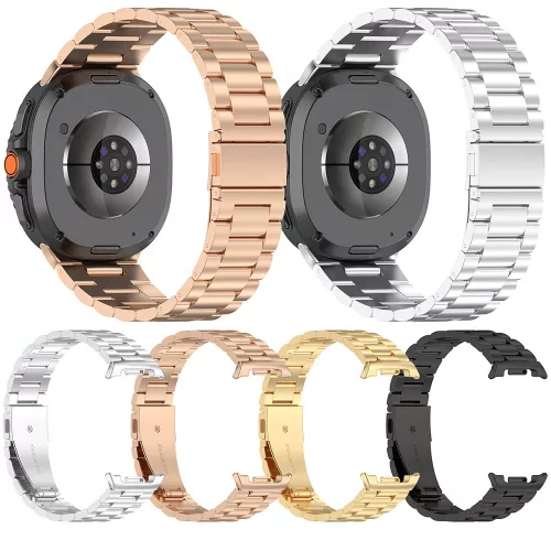 Techsuit - Watchband (W010) - Samsung Galaxy Watch8 40mm/Watch8 44mm/Watch8 Classic/Watch9 40mm/Watch9 44mm - Silver