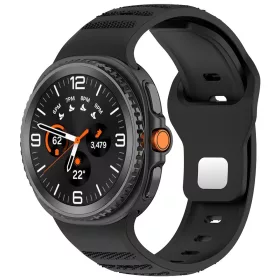   Techsuit - Watchband (W050) - Samsung Galaxy Watch8 40mm/Watch8 44mm/Watch8 Classic/Watch9 40mm/Watch9 44mm - Black