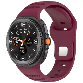   Techsuit - Watchband (W050) - Samsung Galaxy Watch8 40mm/Watch8 44mm/Watch8 Classic/Watch9 40mm/Watch9 44mm - Bordeaux
