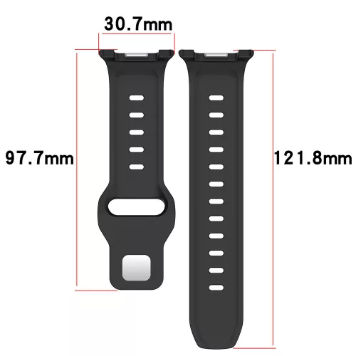 Techsuit - Watchband (W050) - Samsung Galaxy Watch8 40mm/Watch8 44mm/Watch8 Classic/Watch9 40mm/Watch9 44mm - Bordeaux