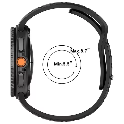 Techsuit - Watchband (W050) - Samsung Galaxy Watch8 40mm/Watch8 44mm/Watch8 Classic/Watch9 40mm/Watch9 44mm - Orange