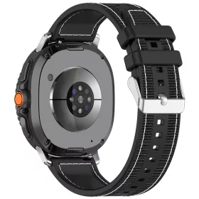   Techsuit - Watchband (W051) - Samsung Galaxy Watch8 40mm/Watch8 44mm/Watch8 Classic/Watch9 40mm/Watch9 44mm - Black