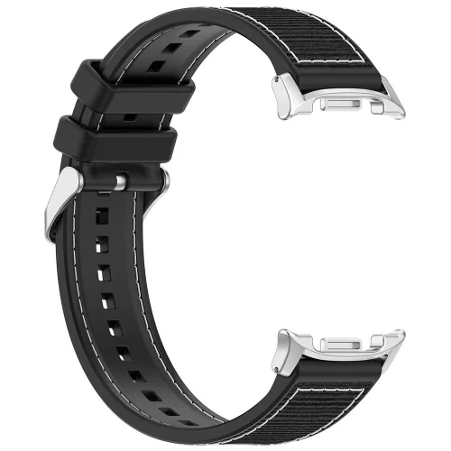 Techsuit - Watchband (W051) - Samsung Galaxy Watch8 40mm/Watch8 44mm/Watch8 Classic/Watch9 40mm/Watch9 44mm - Black