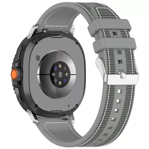 Techsuit - Watchband (W051) - Samsung Galaxy Watch8 40mm/Watch8 44mm/Watch8 Classic/Watch9 40mm/Watch9 44mm - Gray
