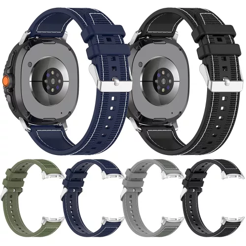 Techsuit - Watchband (W051) - Samsung Galaxy Watch8 40mm/Watch8 44mm/Watch8 Classic/Watch9 40mm/Watch9 44mm - Gray