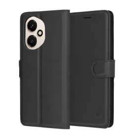 Techsuit - Leather Folio - Honor 400 - Black