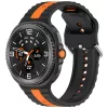 Techsuit - Watchband (W078) - Samsung Galaxy Watch8 40mm/Watch8 44mm/Watch8 Classic/Watch9 40mm/Watch9 44mm - Black / Orange