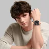 Techsuit - Watchband (W078) - Samsung Galaxy Watch8 40mm/Watch8 44mm/Watch8 Classic/Watch9 40mm/Watch9 44mm - Black / Orange