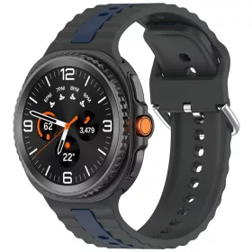   Techsuit - Watchband (W078) - Samsung Galaxy Watch8 40mm/Watch8 44mm/Watch8 Classic/Watch9 40mm/Watch9 44mm - Shadow Gray