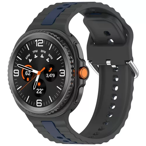 Techsuit - Watchband (W078) - Samsung Galaxy Watch8 40mm/Watch8 44mm/Watch8 Classic/Watch9 40mm/Watch9 44mm - Shadow Gray