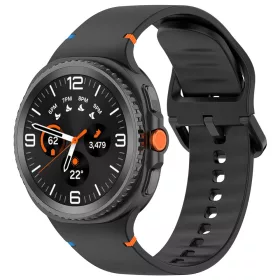   Techsuit - Watchband (W079) - Samsung Galaxy Watch8 40mm/Watch8 44mm/Watch8 Classic/Watch9 40mm/Watch9 44mm - Black