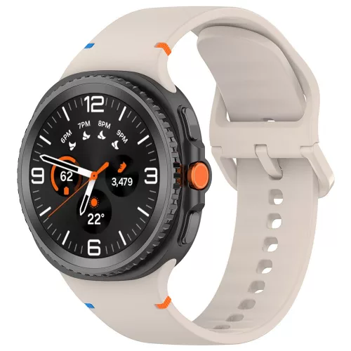 Techsuit - Watchband (W079) - Samsung Galaxy Watch8 40mm/Watch8 44mm/Watch8 Classic/Watch9 40mm/Watch9 44mm - Cashmere Cream