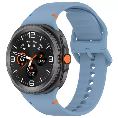 Techsuit - Watchband (W079) - Samsung Galaxy Watch8 40mm/Watch8 44mm/Watch8 Classic/Watch9 40mm/Watch9 44mm - Denim Blue
